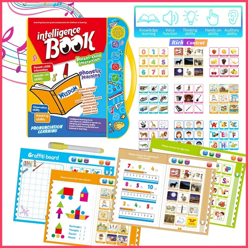 Intelligence E-Book for Kids - Learning Book with Sound