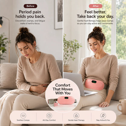 Period Cramp Relief Massager with Heating Pad