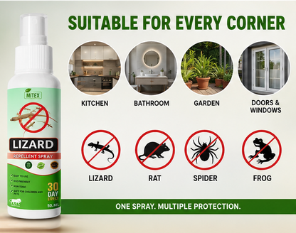 Lizard Repellent Spray Pack of 3 (50ml Each)