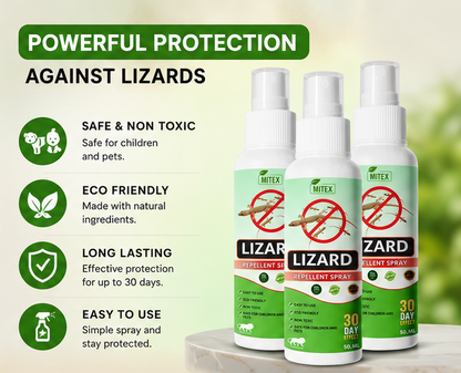 Lizard Repellent Spray Pack of 3 (50ml Each)