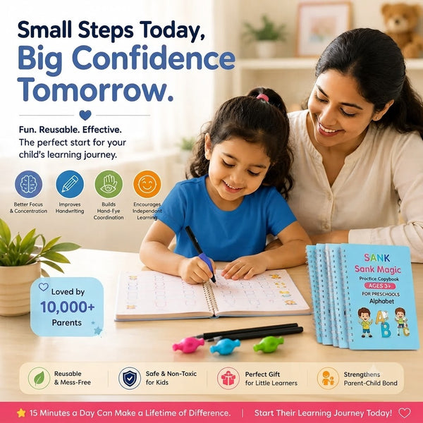 Magic Practice Copybook (4 Book + 10 Refill)